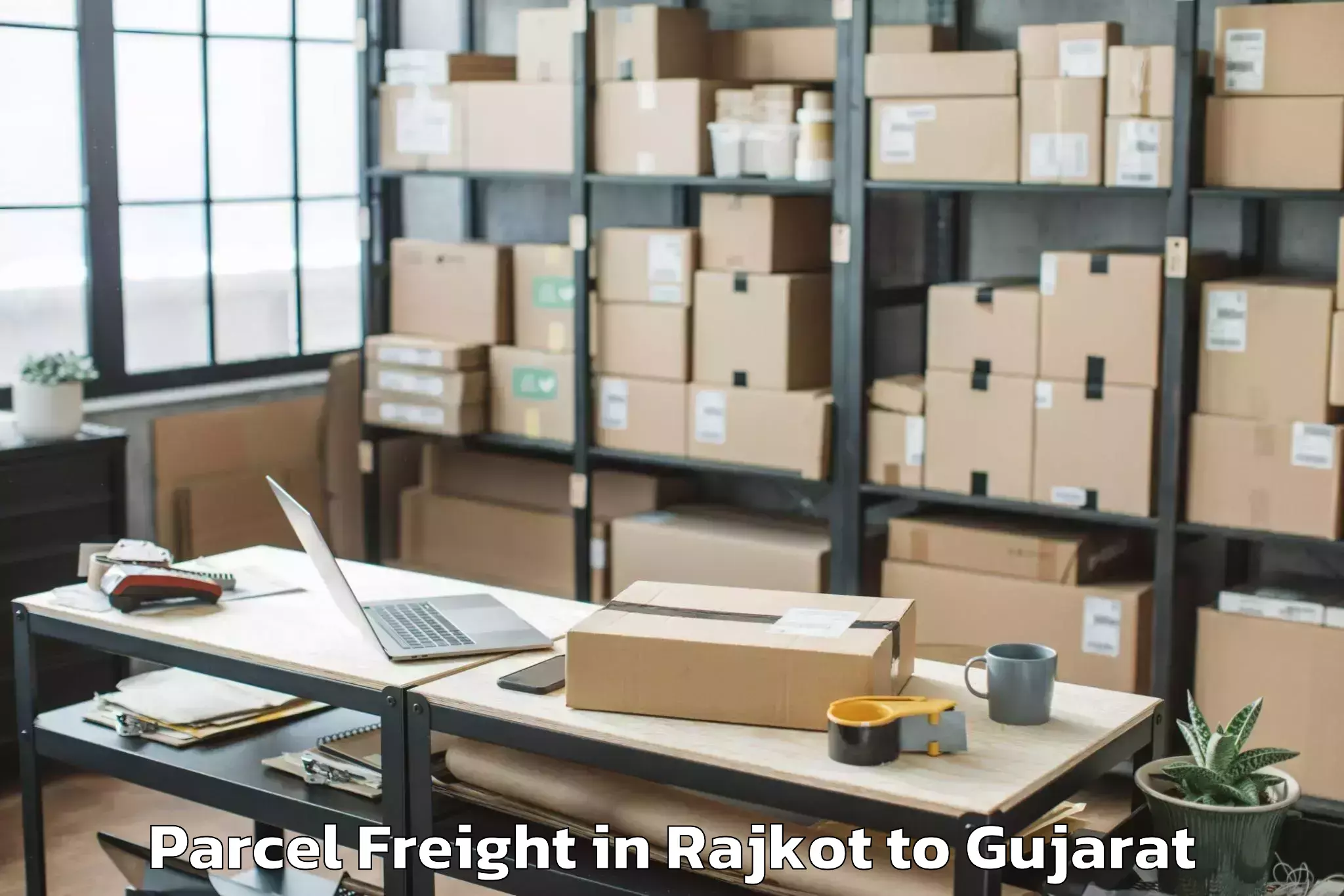 Comprehensive Rajkot to Sarkhej Parcel Freight